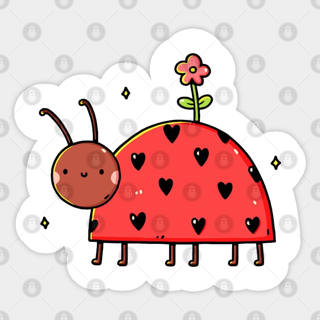 Ladybug Sticker by Lovelydesignstore